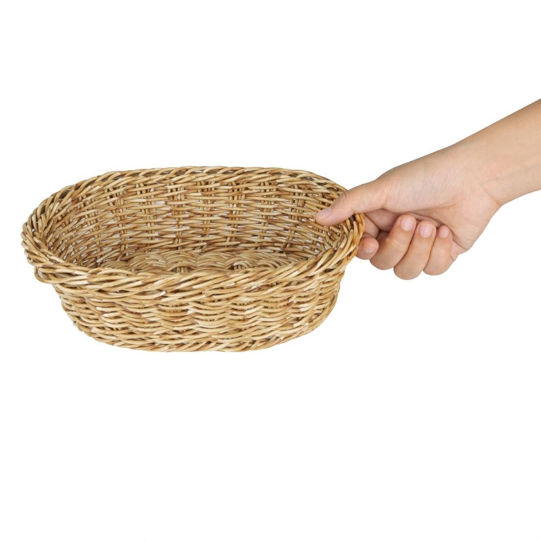 Olympia Polywicker Ovaler Korb Hellbraun 240x170xmm