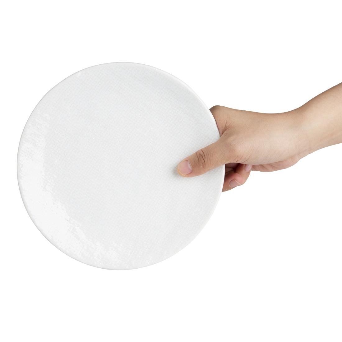 Olympia Denim Witte Coupe Borden 180mm (Pak van 6)