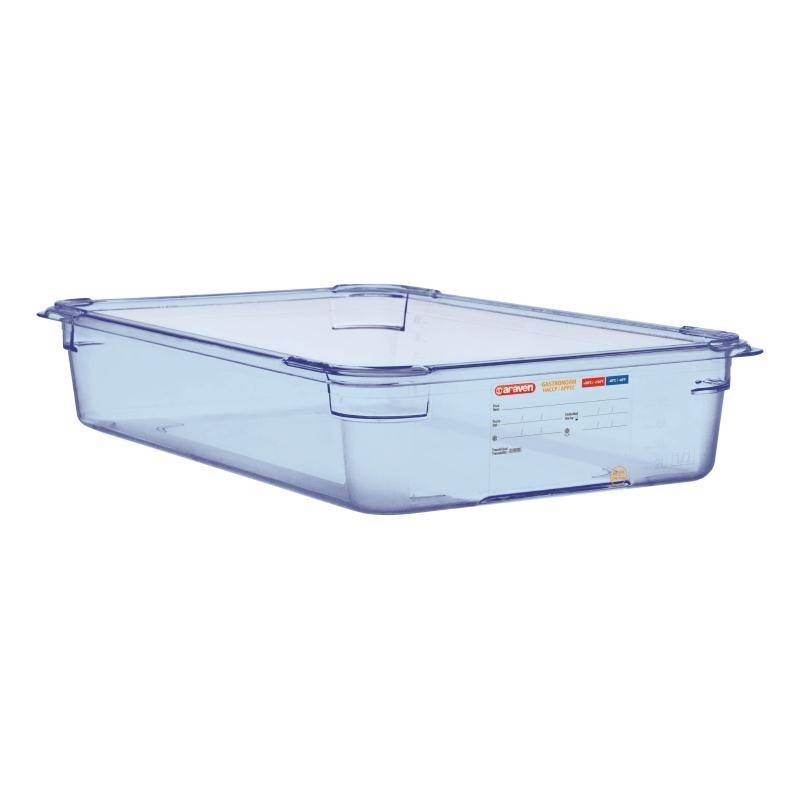 Voedselcontainer Blauw ABS - GN1/1 | 100mm Diep