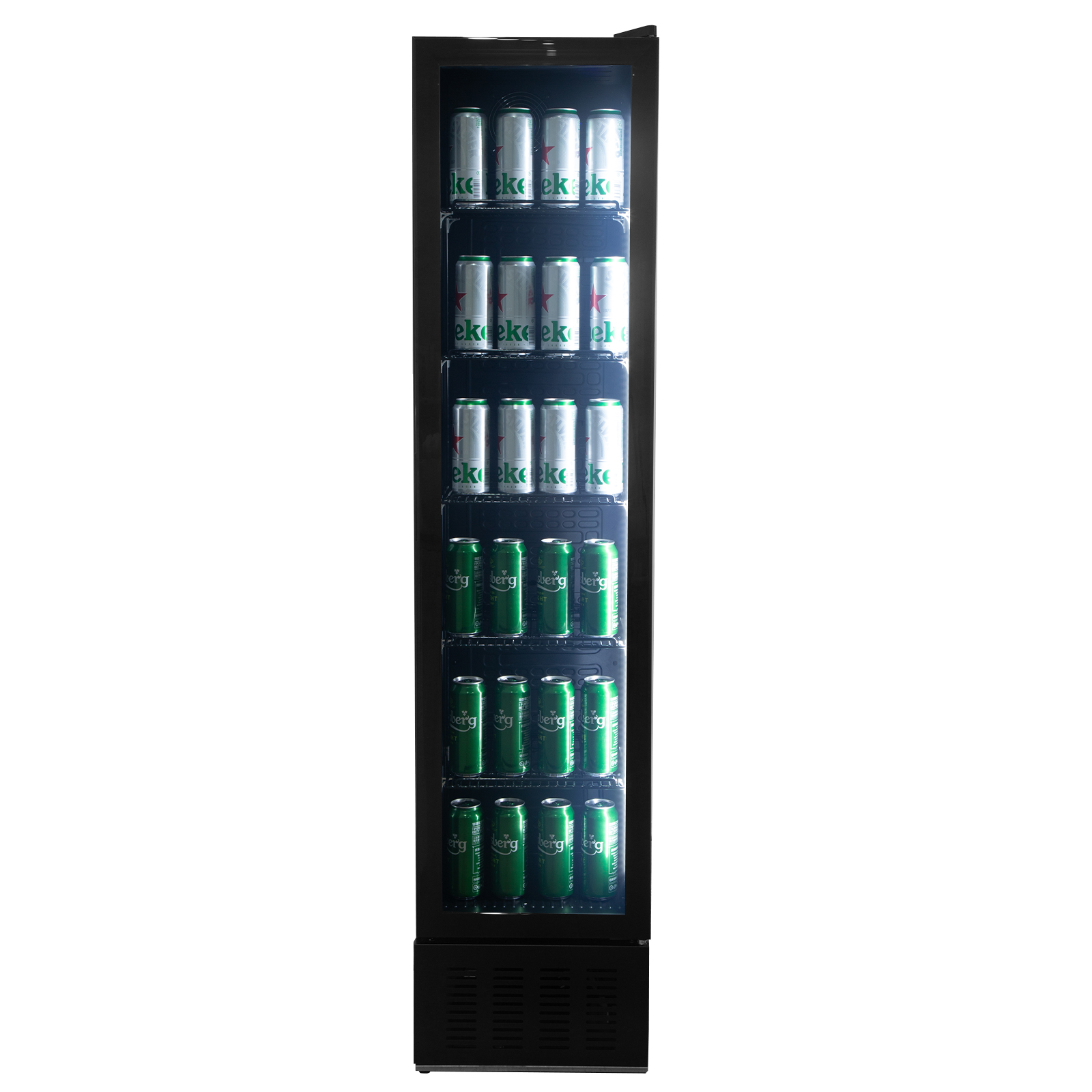 Kühlschrank mit Glastür - Schwarz - 160L - Exquisit