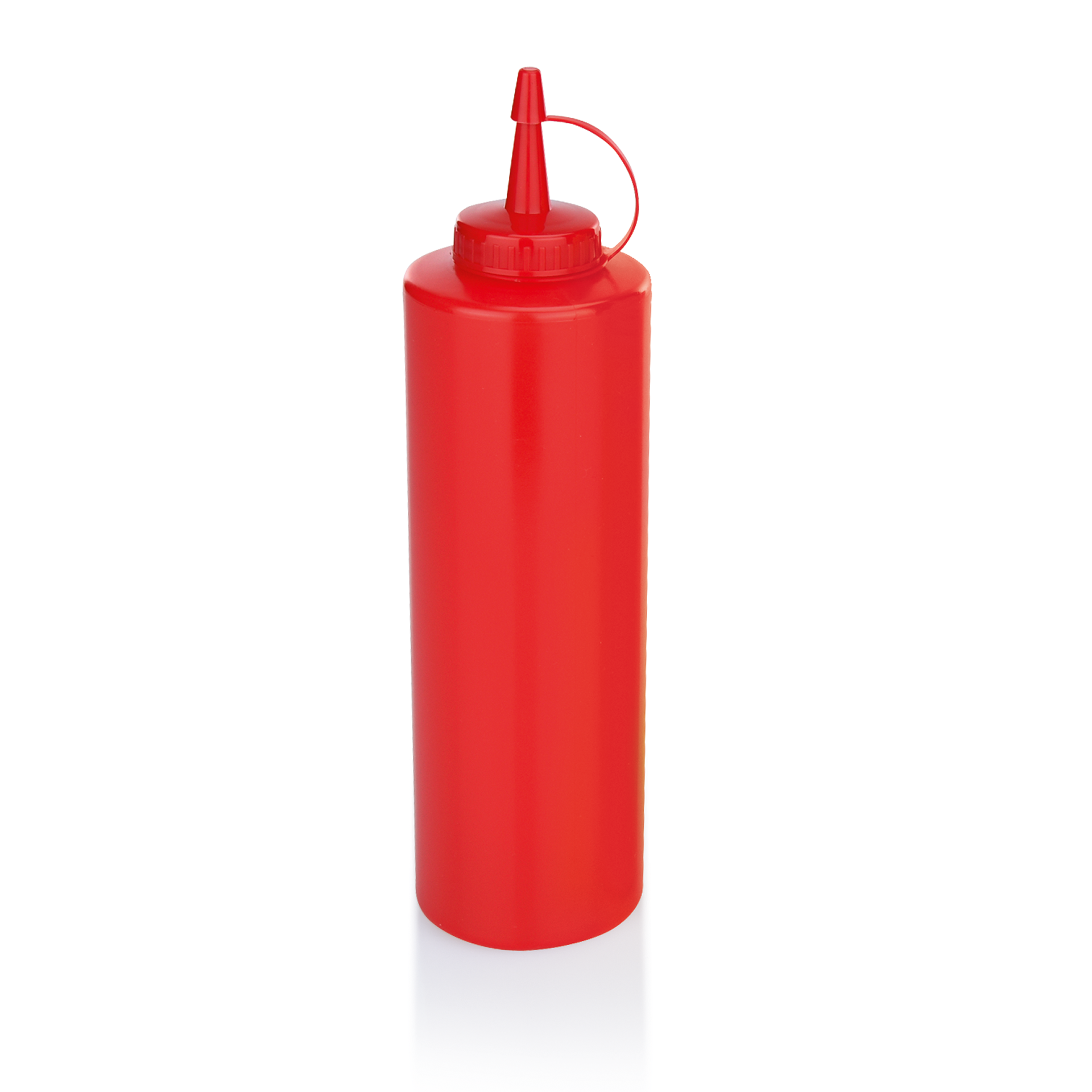 Knijpflessenset, Ø 7 cm, 0,7 l, rood, Set van 6 stuks, polyethyleen