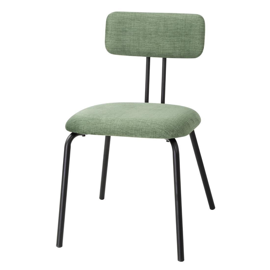 Bolero Fairfield stoelen - donker walnoot/groen mix (set 2)