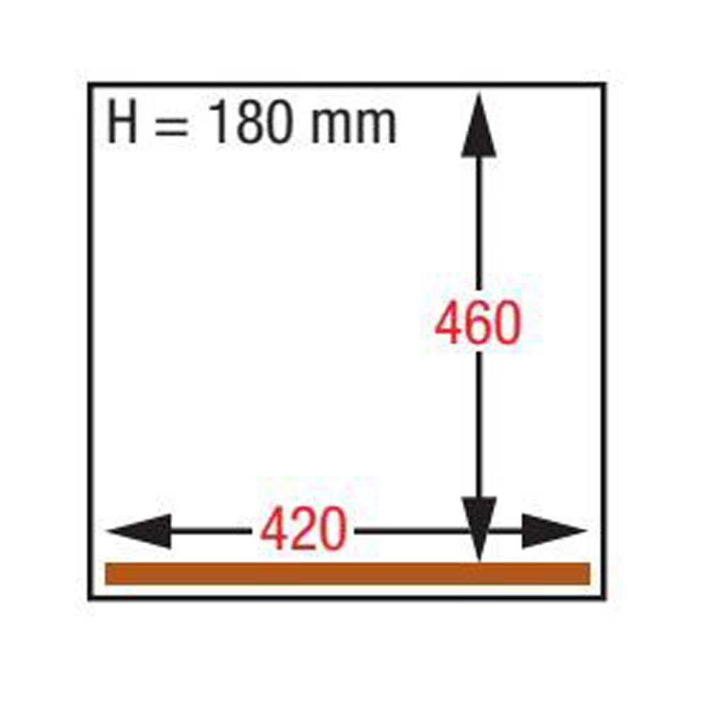 Vakuum-Maschine, Kammer 420x460xh180 mm - 21 m3/h