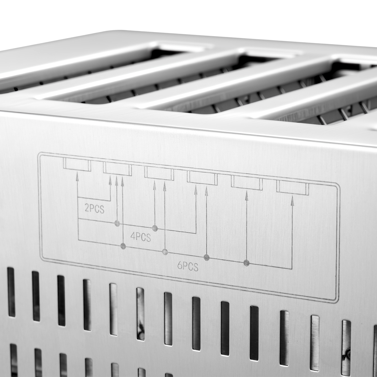 Grille-pain à 6 fentes