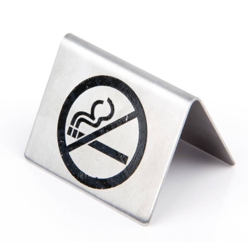Tafelbordje RVS | Verboden te Roken 