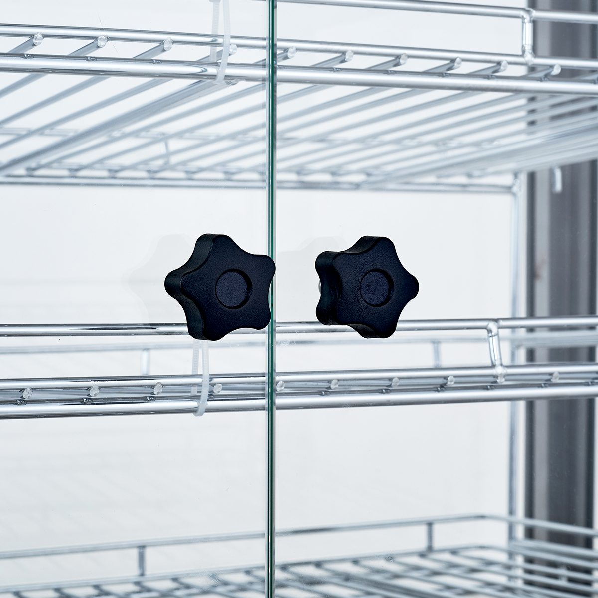 Vitrine chauffante ECO 700 | 3 étagères | Éclairage halogène | 30 à 85 °C