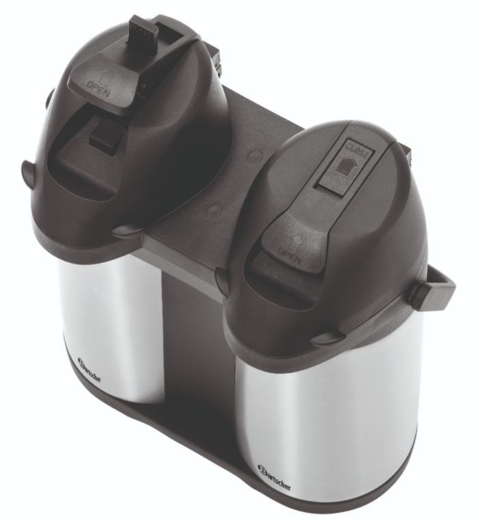 Pichet à pompe isotherme Duo - 2x 1,9 litres