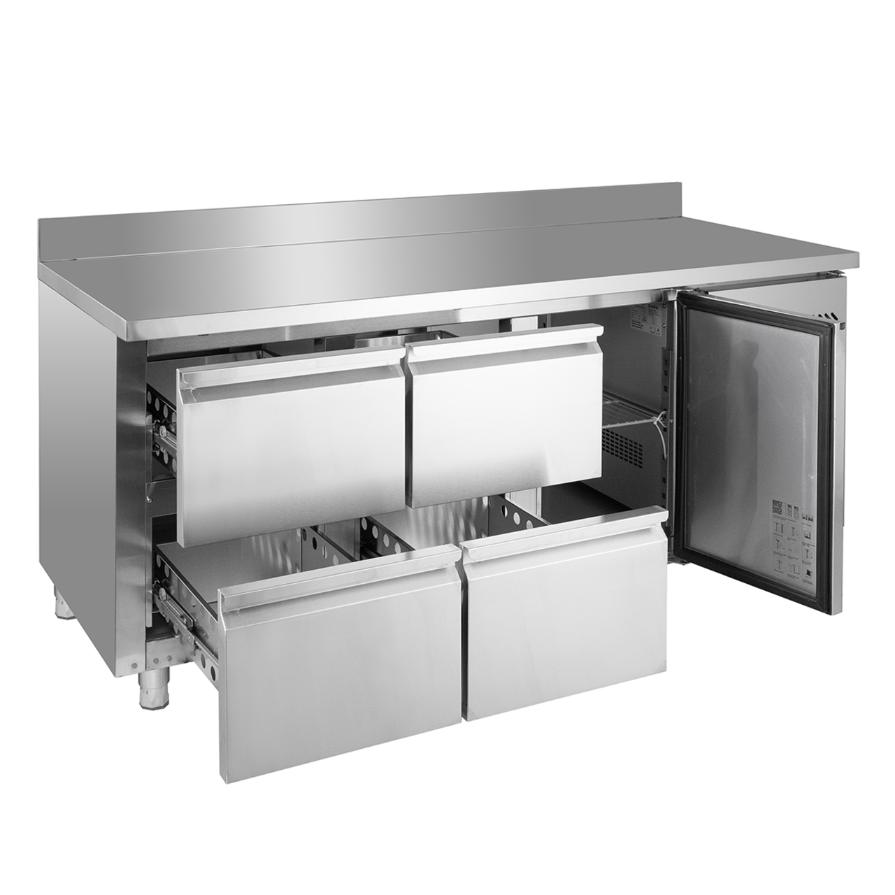 Kühltisch ECO 1/4 mit Aufkantung - GN 1/1
