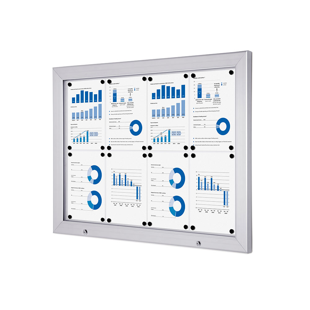 Tableau d'affichage verrouillable extérieur Alpha SCA 8 x A4