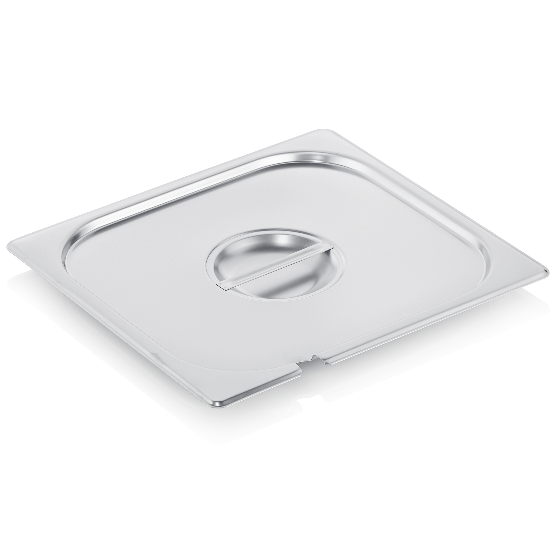 Couvercle GN SELECT 2/3, avec évidement pour cuillère, acier inoxydable 18/8