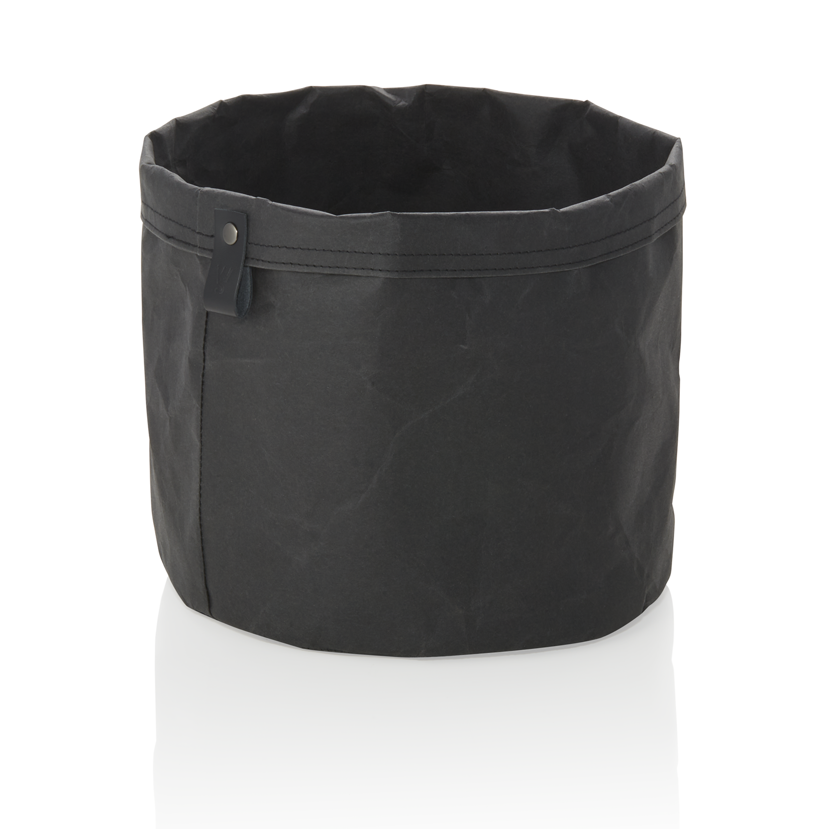 Broodzak CRAFT & CRUMBLE, Ø 24 cm, Hoogte 24 cm, zwart, kraftpapier