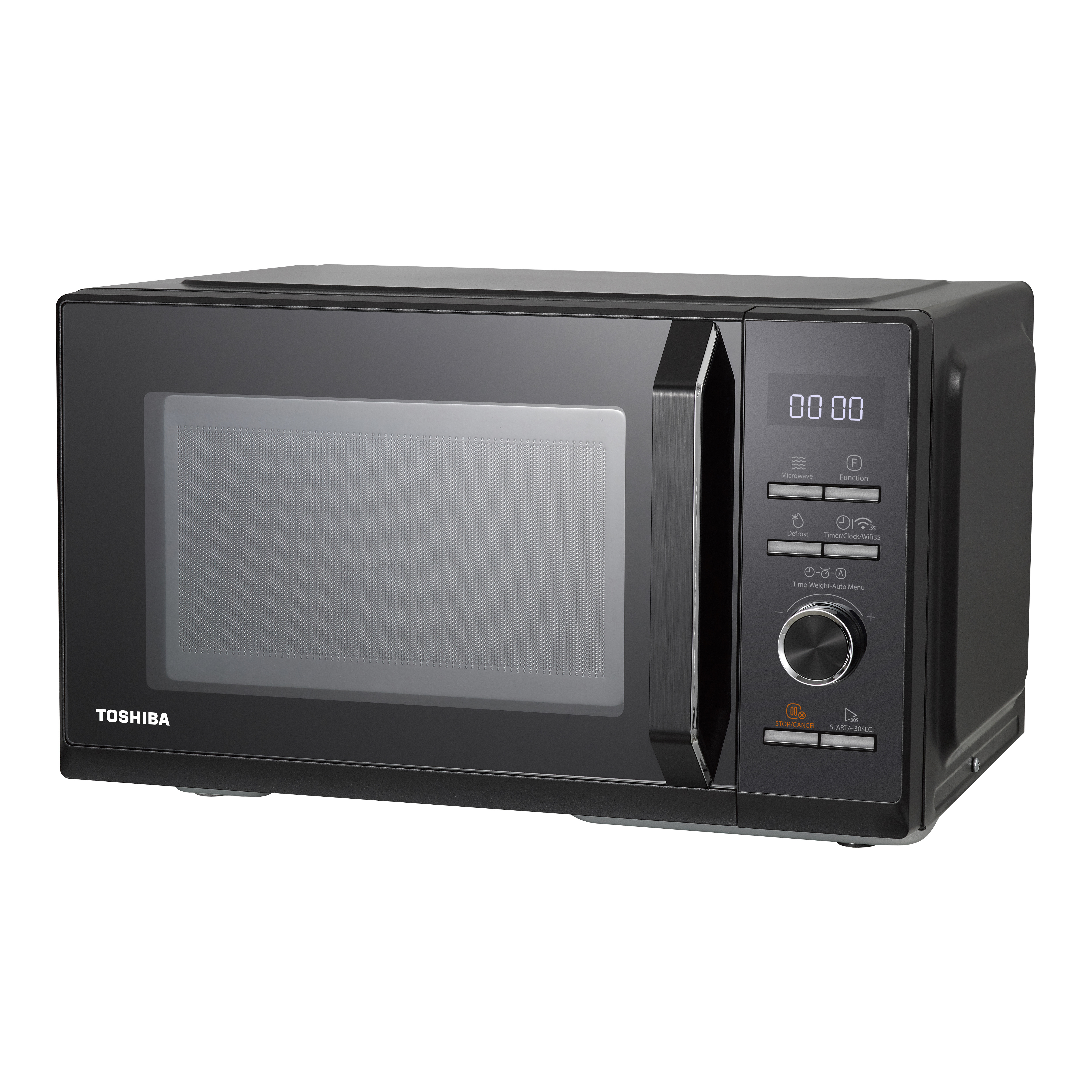 Toshiba Mikrowelle - Schwarz - 26L - Heißluftfrittierfunktion