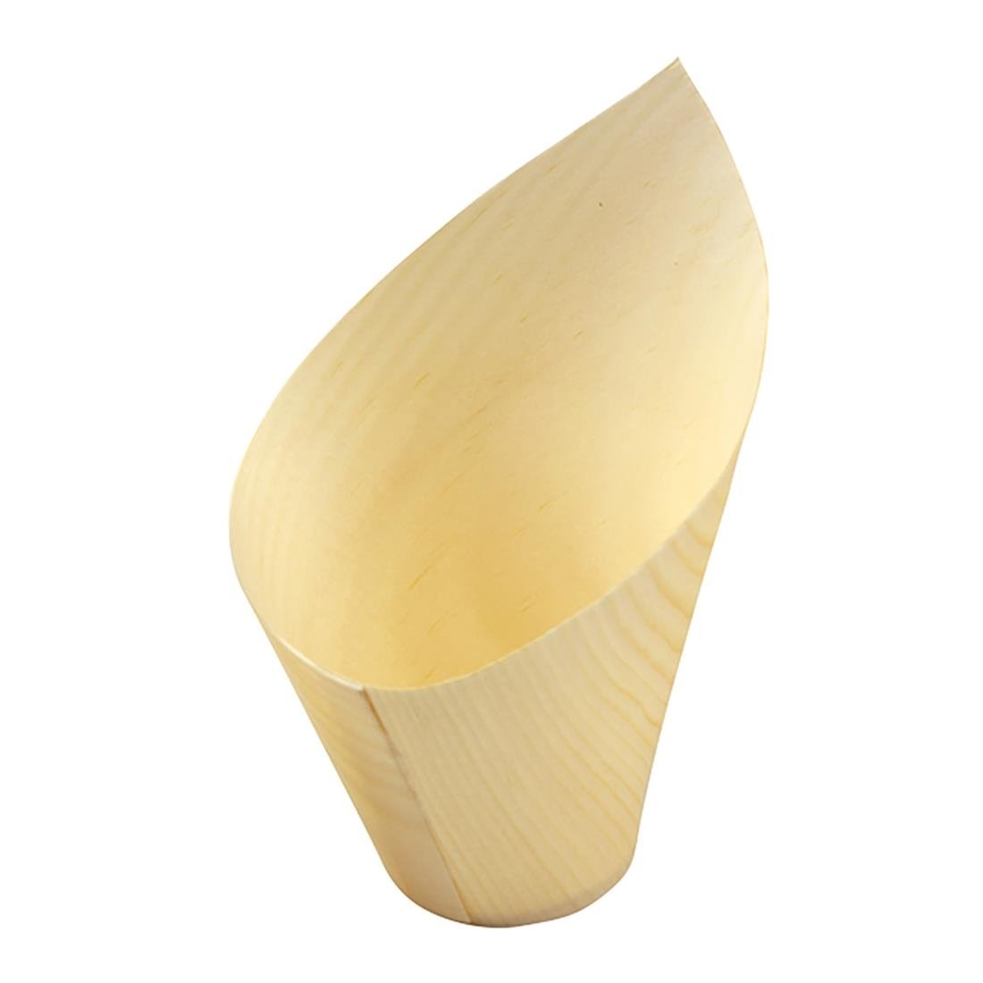 Coupelles obliques en bois FSC® Sier Disposables 110ml (lot de 40)