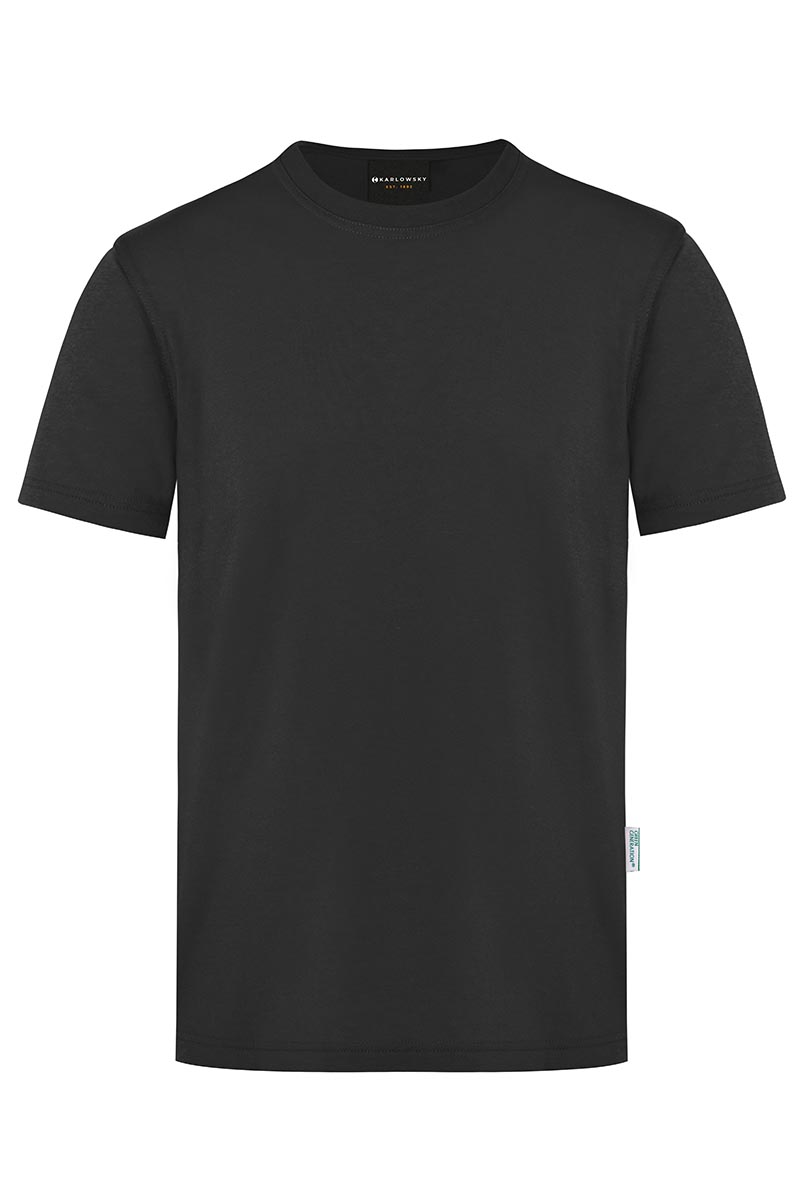 Herren Workwear T-Shirt Casual-Flair, aus nachhaltigem Material - Schwarz - L