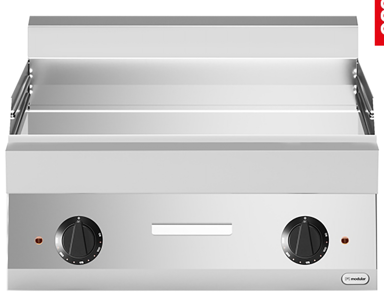Plaque à pâtisserie modulable lisse - Electrique 400V - 65x70cm