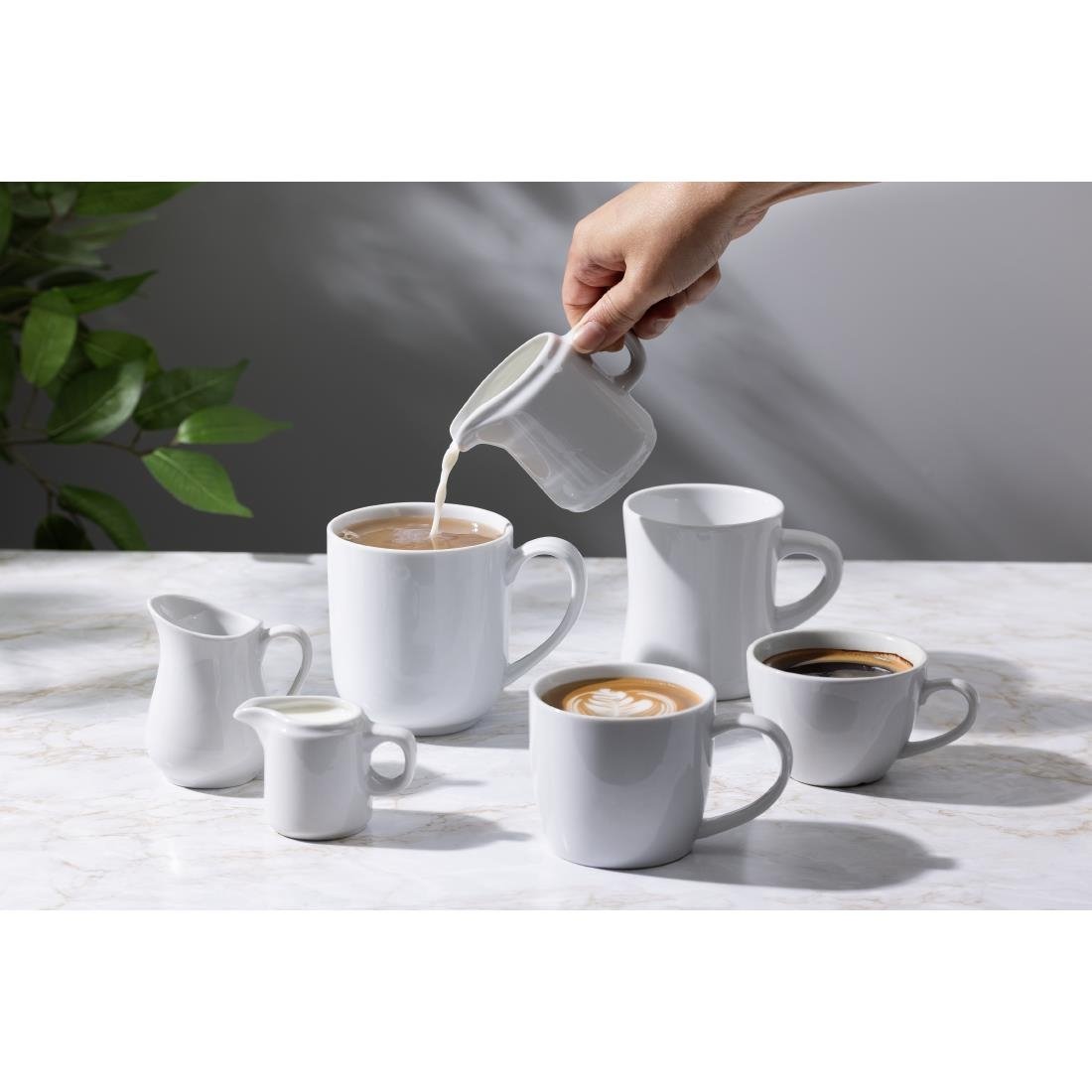 Olympia Whiteware Schmale Tasse 300ml (6 Stück) Olympia Whiteware Schmale Tasse 300ml (6 Stück)