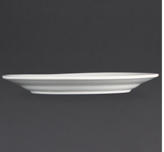 Teller Rand breit | Olympia Porzellan Weiß | 280mm | 12 Stück