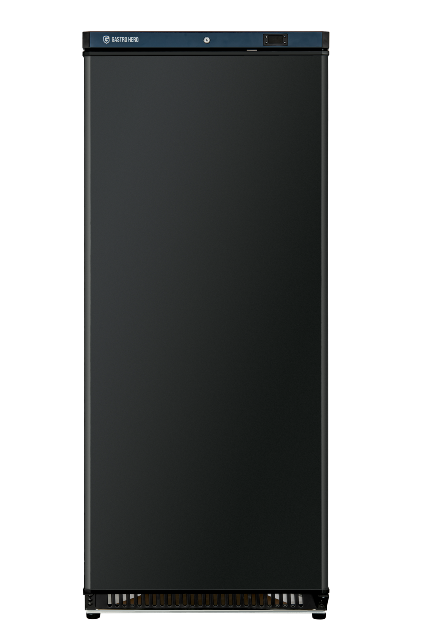 Opslagvrieskast ECO 600, binnenruimte van kunststof, zwart