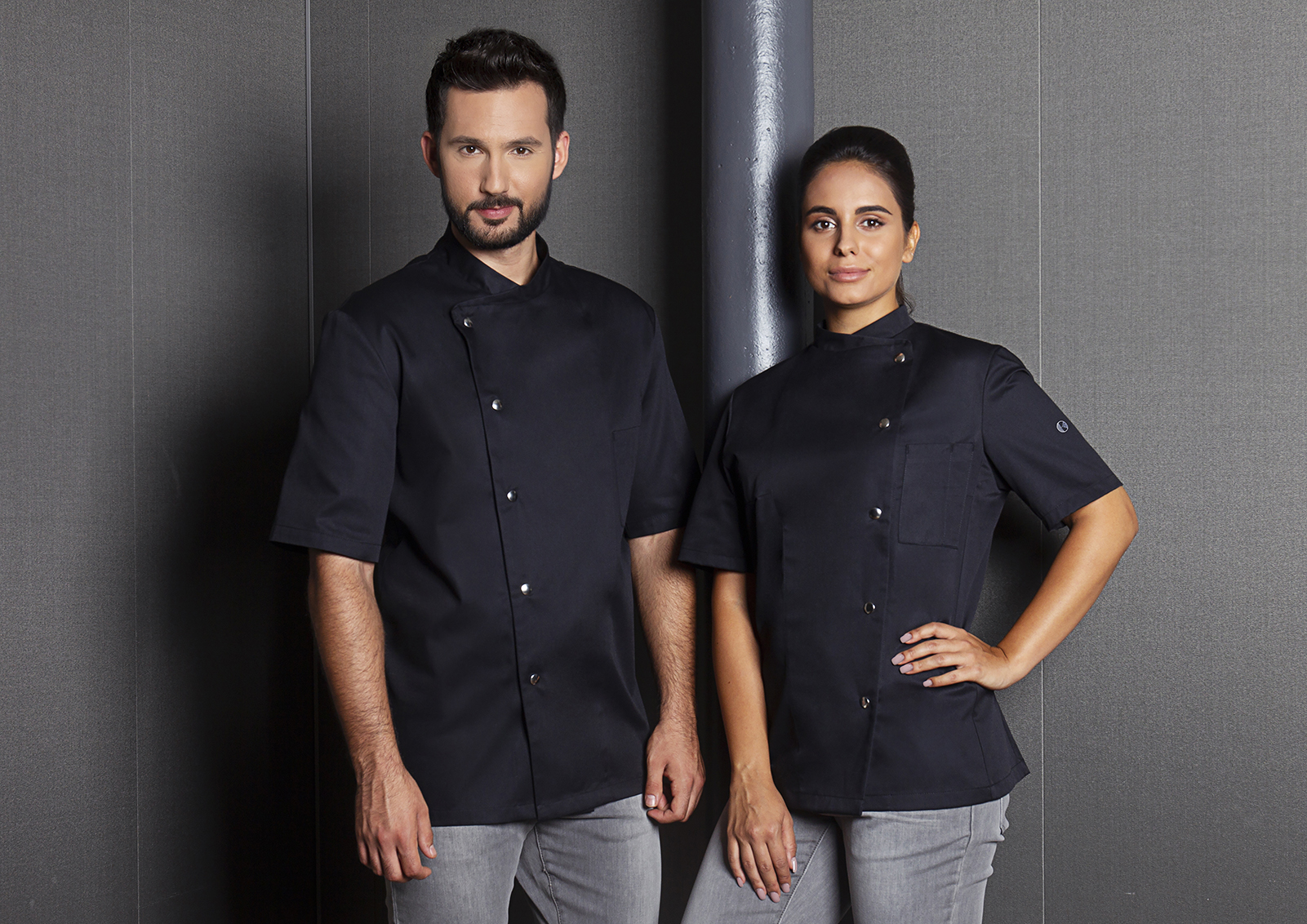 Veste de cuisine Gustav - Noir - 48