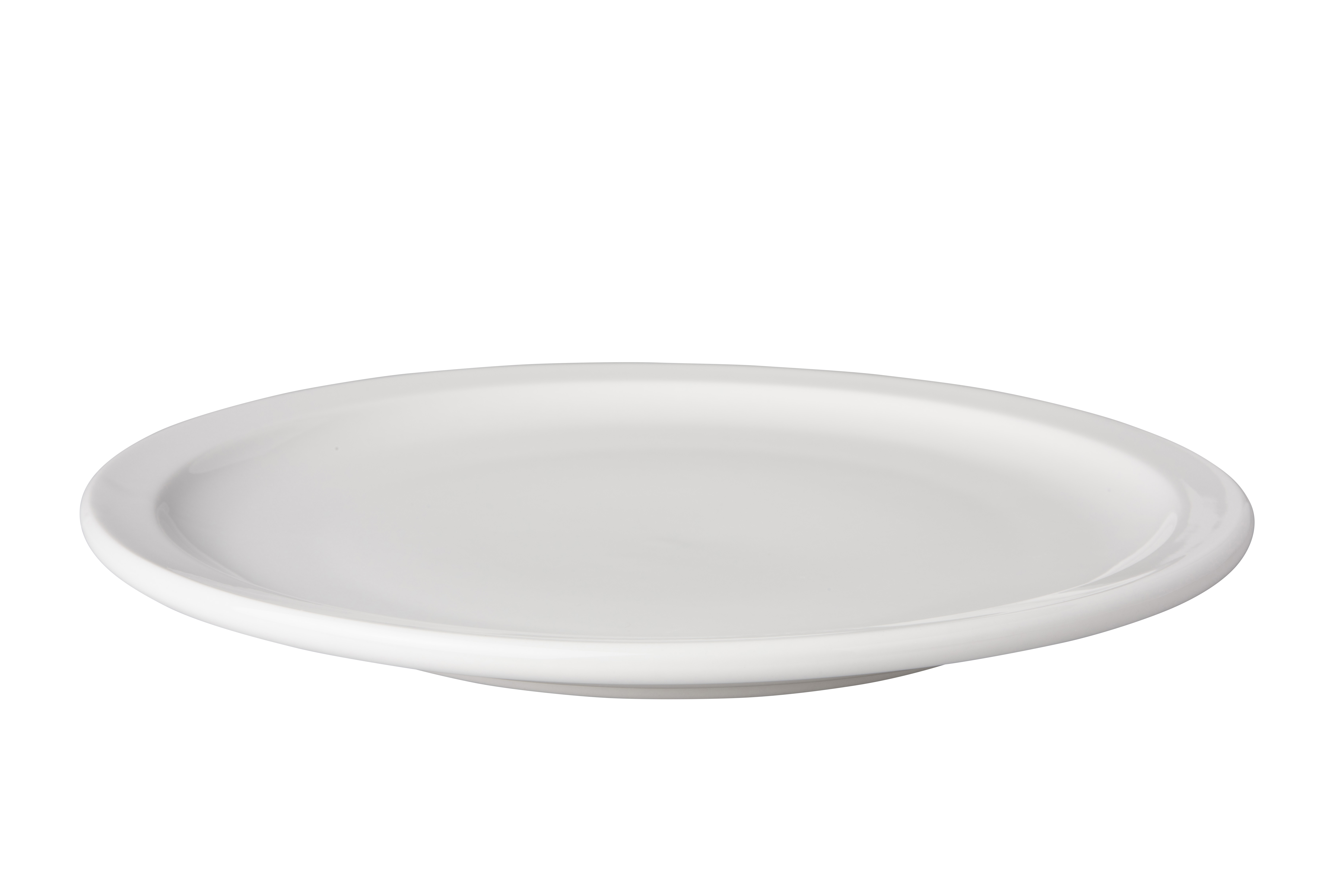 Bord smalle rand Budgetline 24 cm Wit Porselein