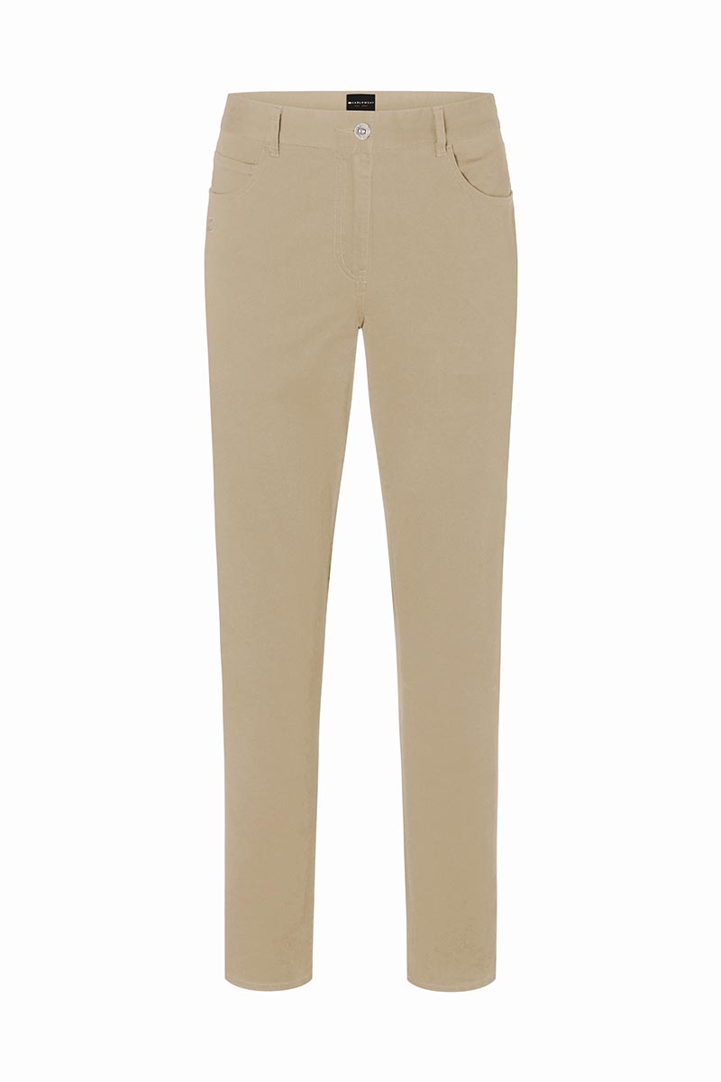 Herren 5-Pocket-Hose Classic-Stretch - Kieselbeige - 46/l