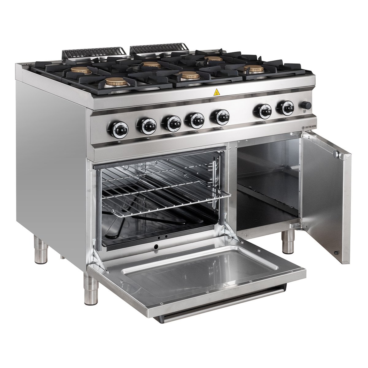 Gasfornuis Serie 700 - 110/70 met elektrische oven - 6 branders - 42 kW