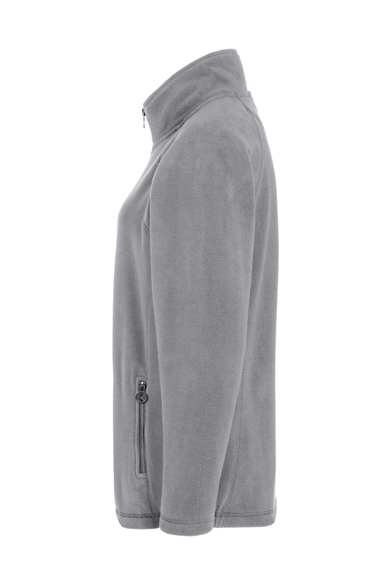 Damen Workwear Fleecejacke Warm-Up, aus nachhaltigem Material - Platingrau - L