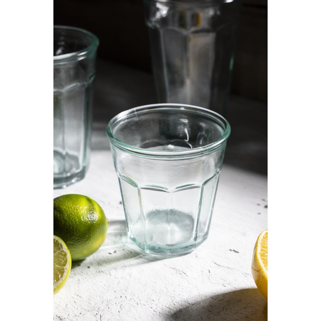 Olympia Orleans-Becher aus recyceltem Glas, 220 ml, 6 Stück