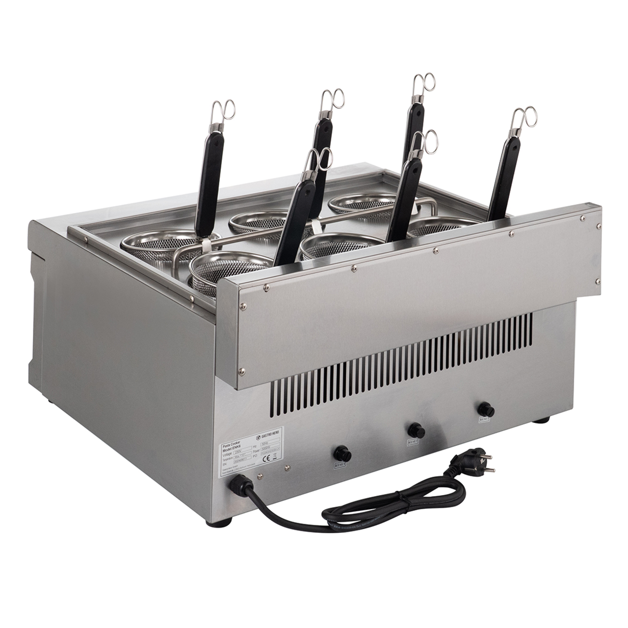 Elektrischer Nudelkocher - 6 Siebe - 24,75l