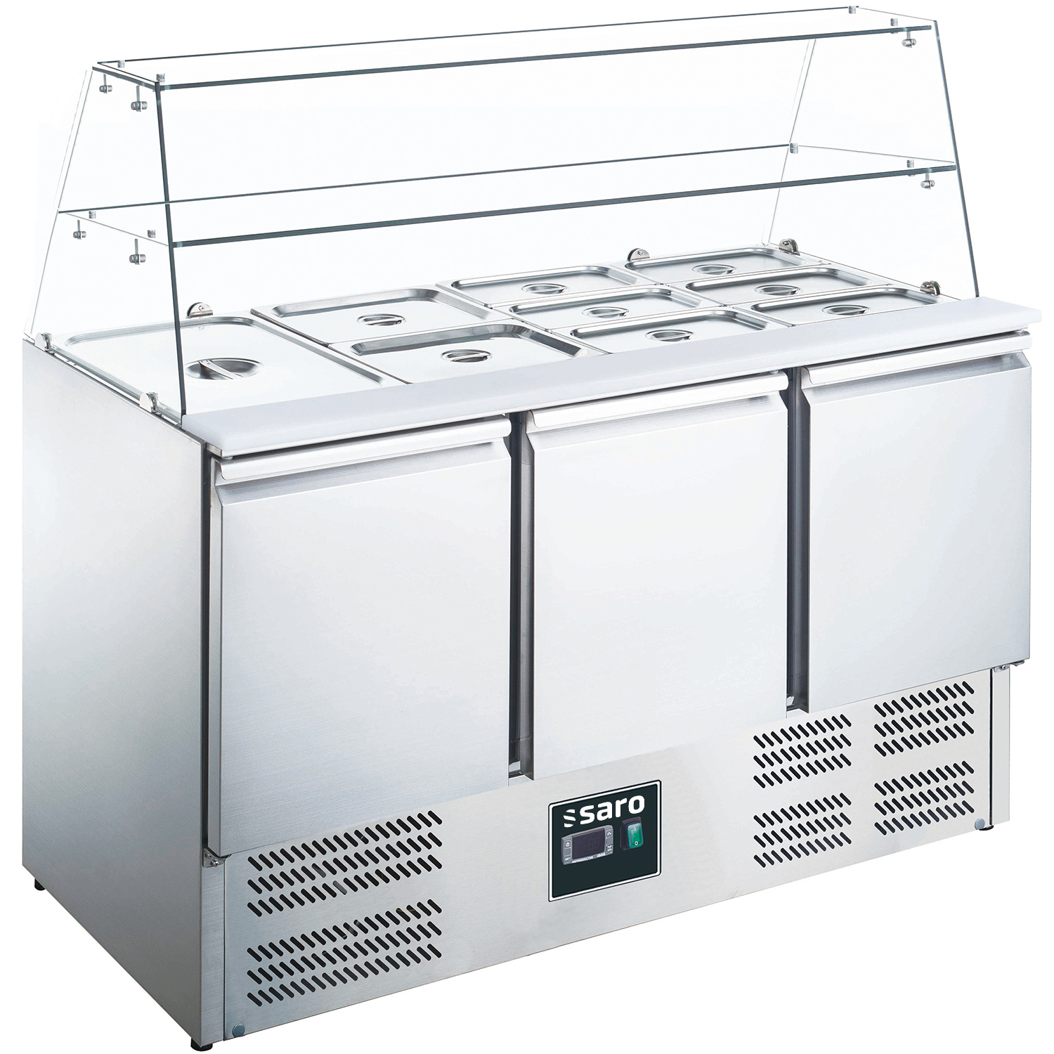 SARO Saladette, 3 portes, surélévation en verre, modèle ES 903 G