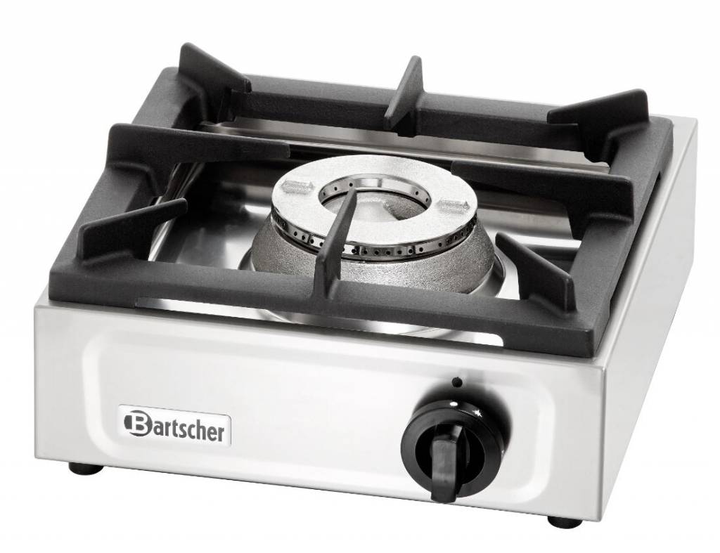 Réchaud à Gaz 1 Feu Vinco 76001 - Puissance 1,2 KW - Pour Camping, Caravane, Dépannage - Portable Blanc
