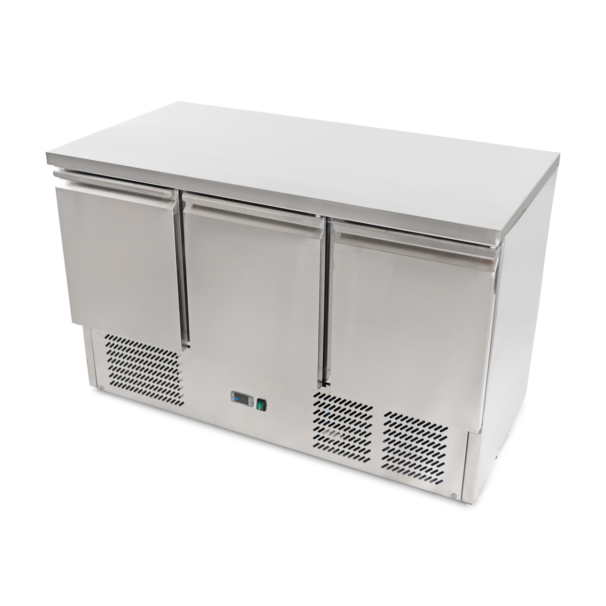 Kühlwerkbank 3-türig - Edelstahl - 137x70x(h)85 cm