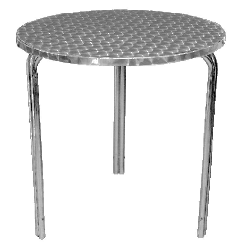Table de Terrasse Inox | Pieds Aluminium | Ø600x720(h)mm