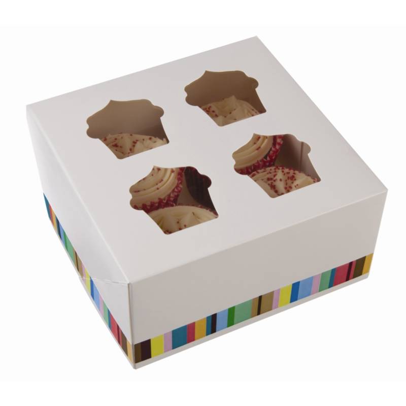 Boîtes à 4 Cupcakes | Lot de 4 
