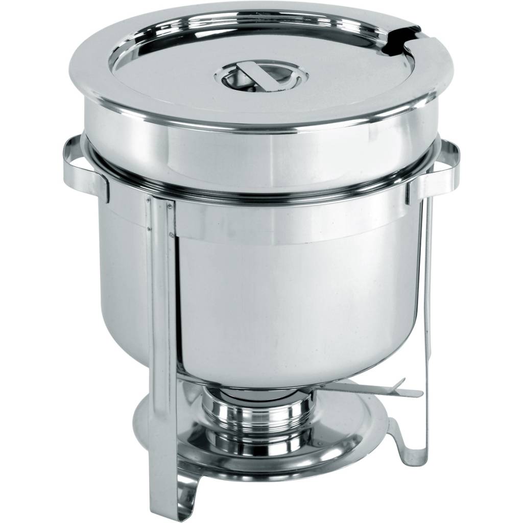 Chafing Dish Inox Pour Soupe | 10 Litres | Ø370x345(h)mm