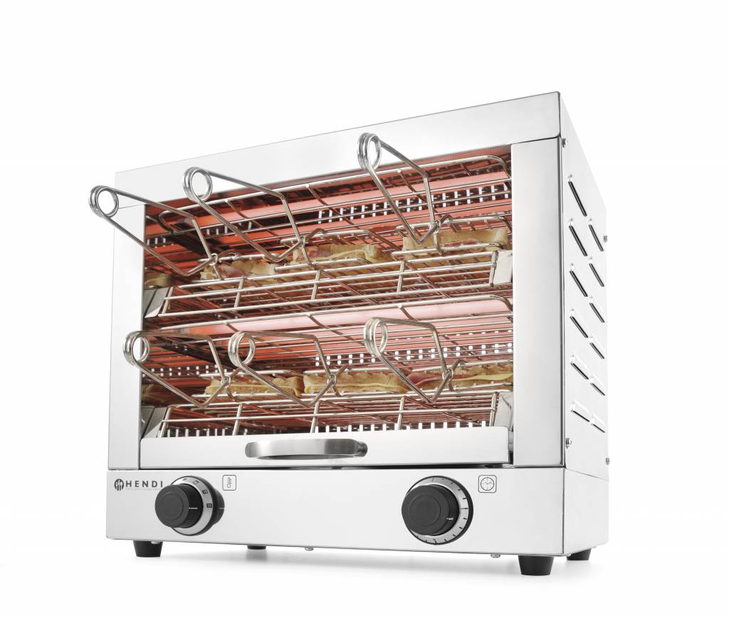 Quarz Toaster |  2 Ebenen |  6 Toastzangen | 438x290x(h)402mm