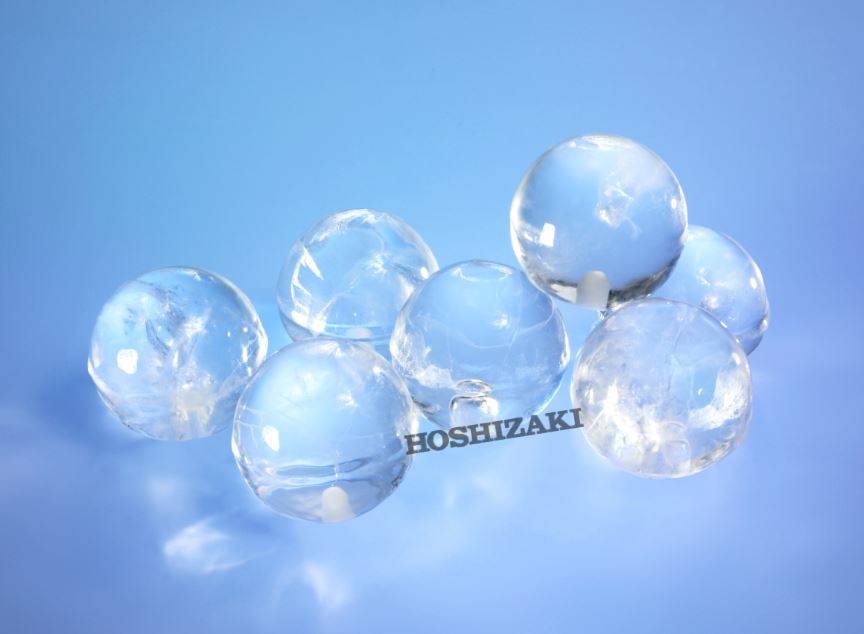Eisbereiter Kugelförmige Würfel 26kg/24St | Hoshizaki IM-65NE-Q | Speicher 26kg | Luftkühlung