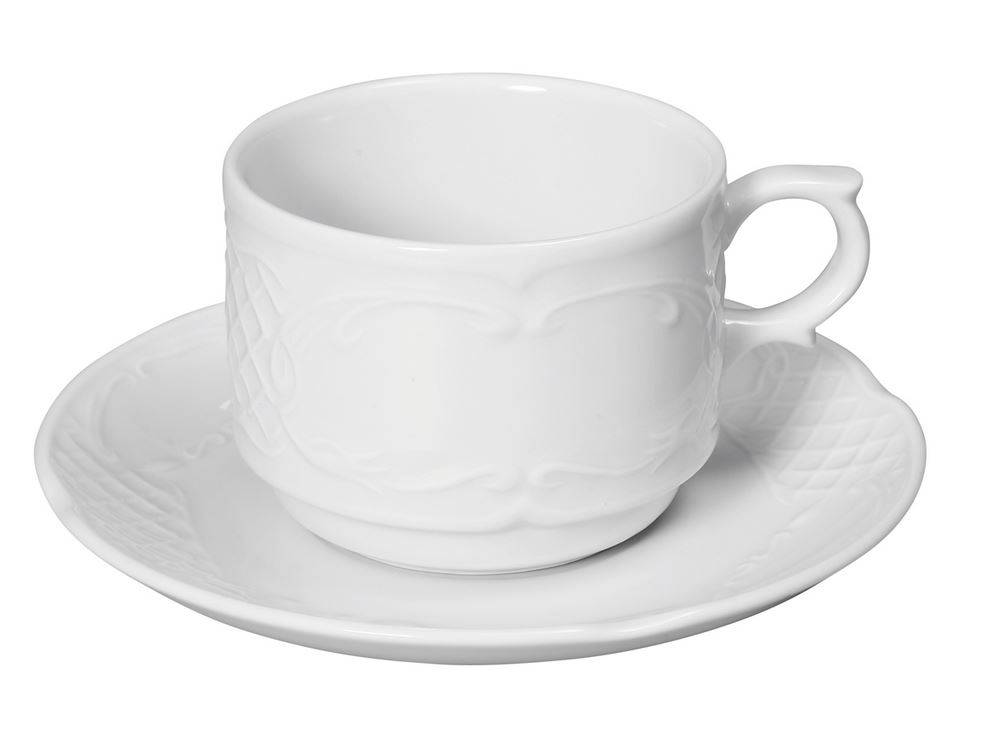Tasse à Cappuccino Flora - Porcelaine Blanche - 250ml