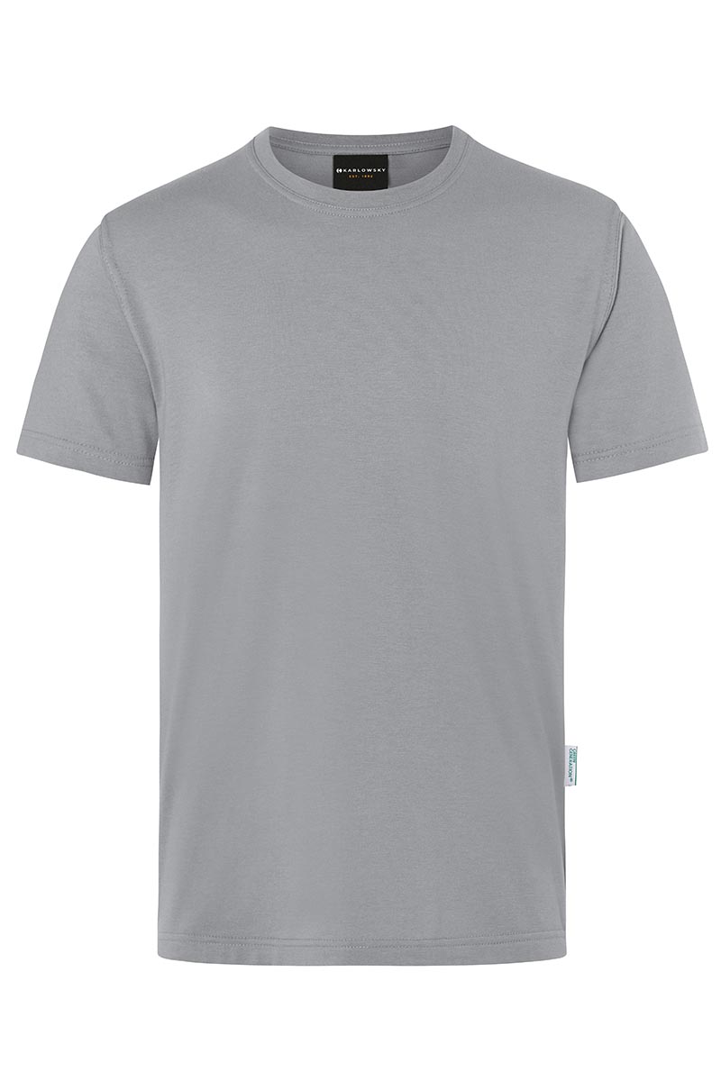 T-Shirt Voor Heren, Casual Model, Gemaakt Van Duurzaam Materiaal - Platinagrijs - L