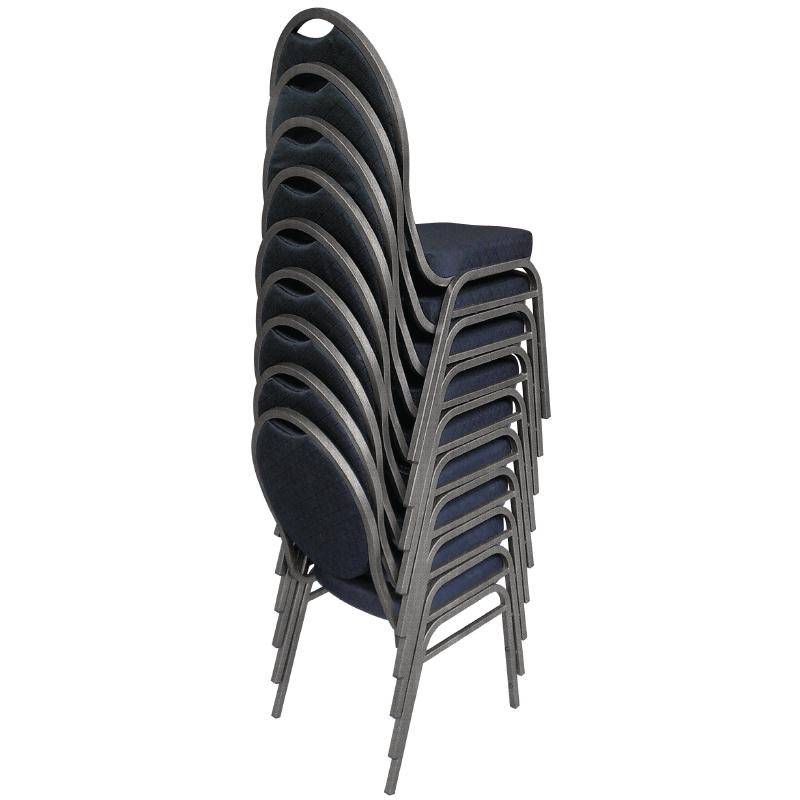 Chaise de banquet - Noire - 4 Pièces