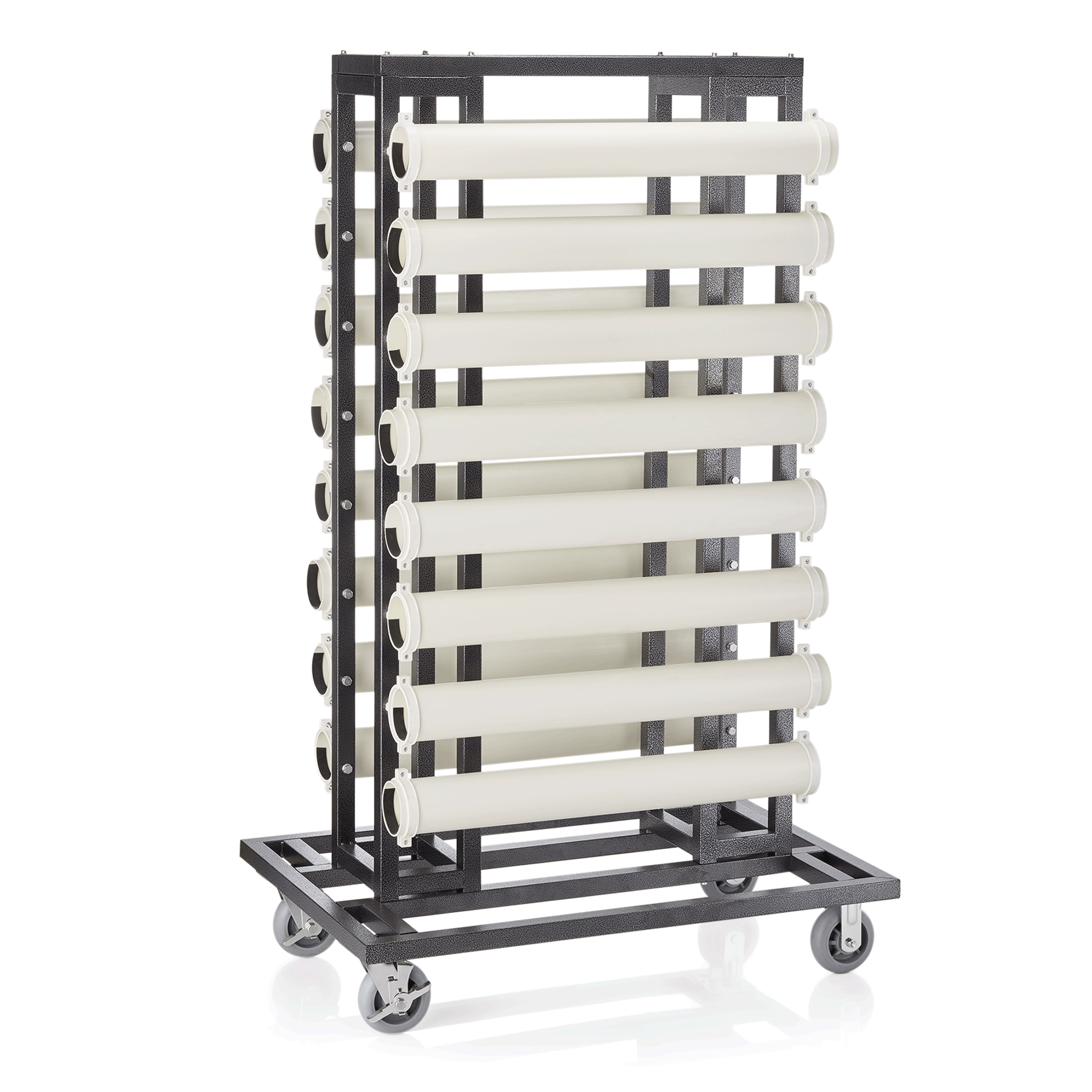 Transportwagen für Abgrenzungspfosten bis Ø 10 cm, 120 x 80 x 193 cm, Stahl