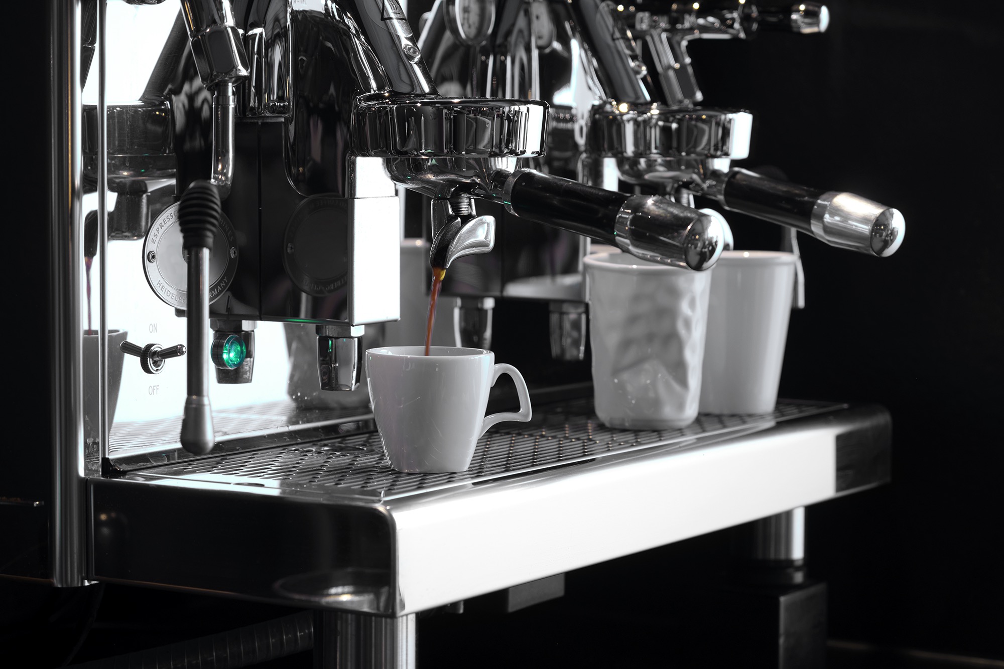 Espressotasse mit Untertasse Set, 80 ml, Set á 4 Stück, Porzellan