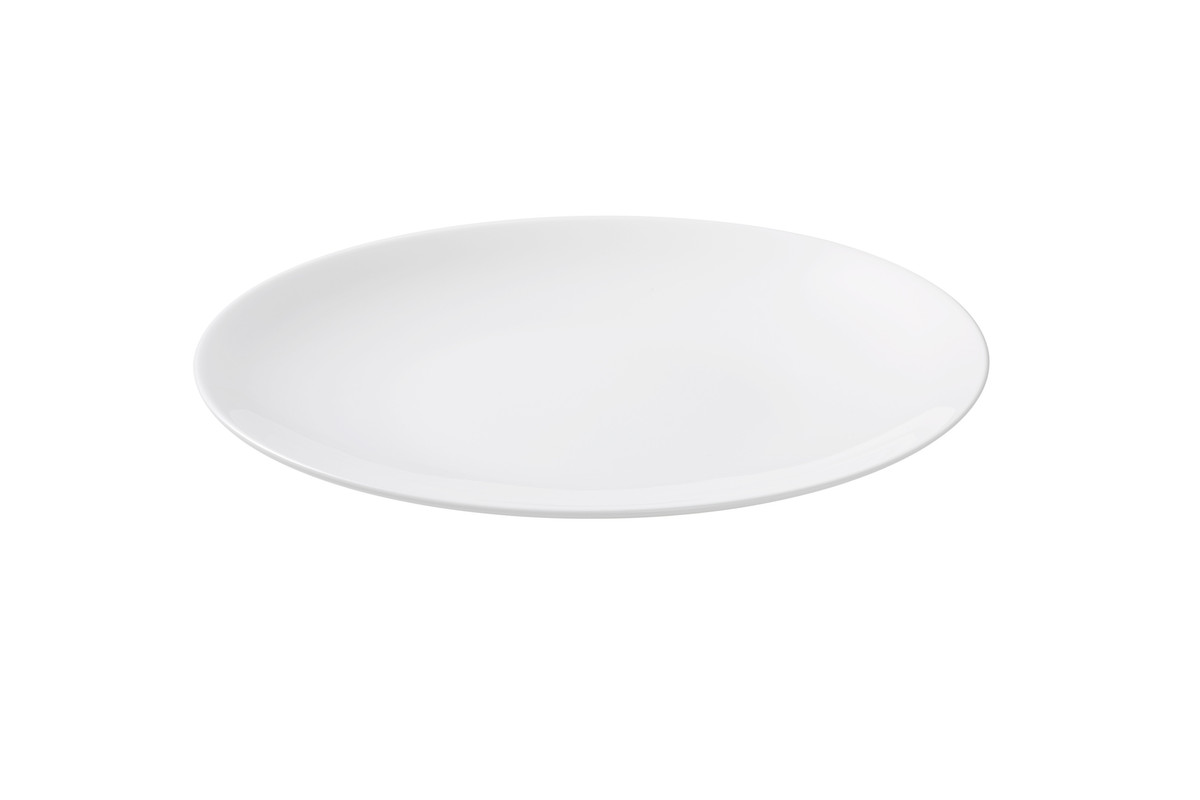 Bord Coupe Blanc De Blancs 26.5 cm Wit Porselein