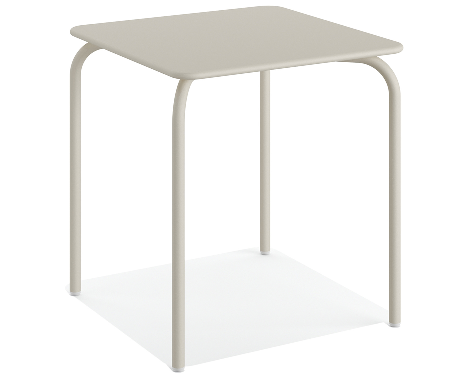 Table de patio Olly, carrée, beige