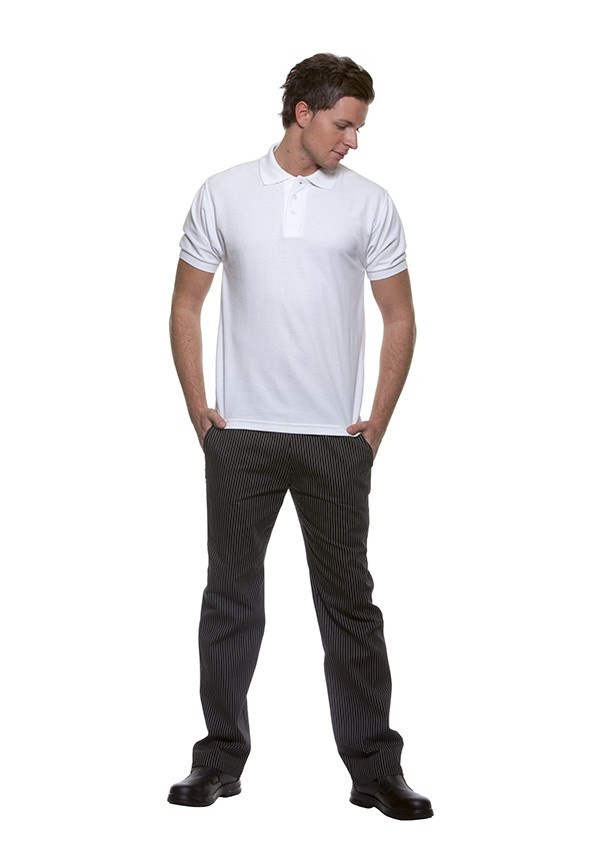 Herren Poloshirt Basic | Weiß | 100% Baumwolle | Erhältlich in 7 Größen