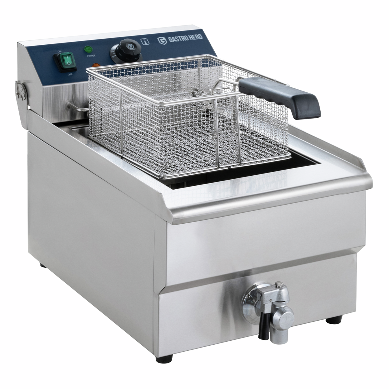 Elektrische friteuse ECO 13 liter met aftapkraan, 5000 W, 400 V