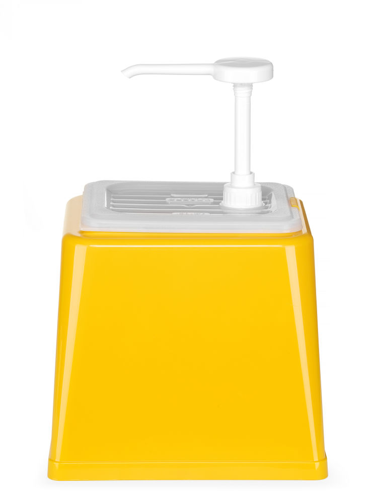 Soßenspender mit Pumpe 2,5L - Gelb