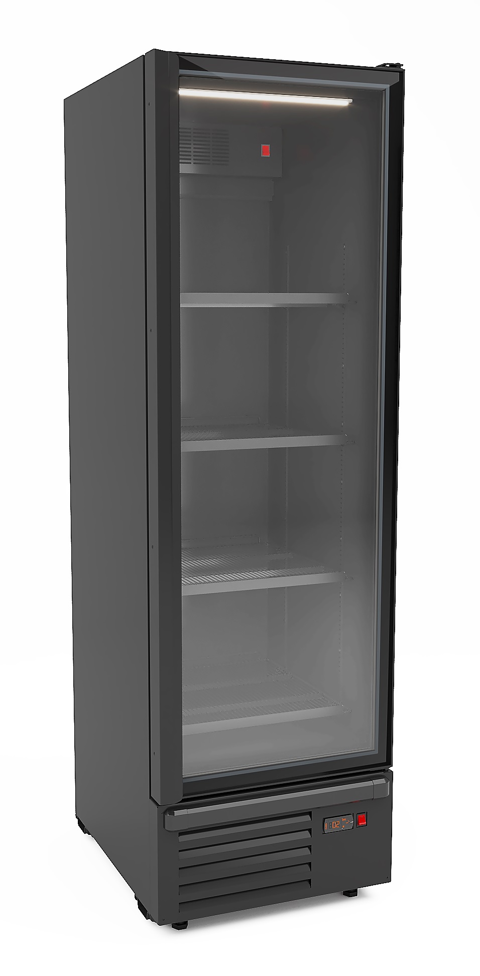 Réfrigérateur 1 Porte En Verre Noir 550L Réfrigérateur 1 Porte En Verre Noir 550L