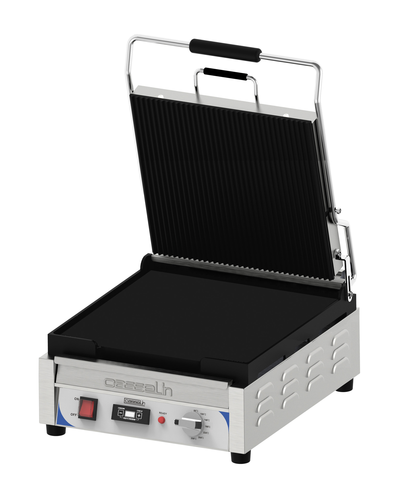 Contact grill Premium | Met Timer | 2,4 kW | 400x580x(H)285mm
