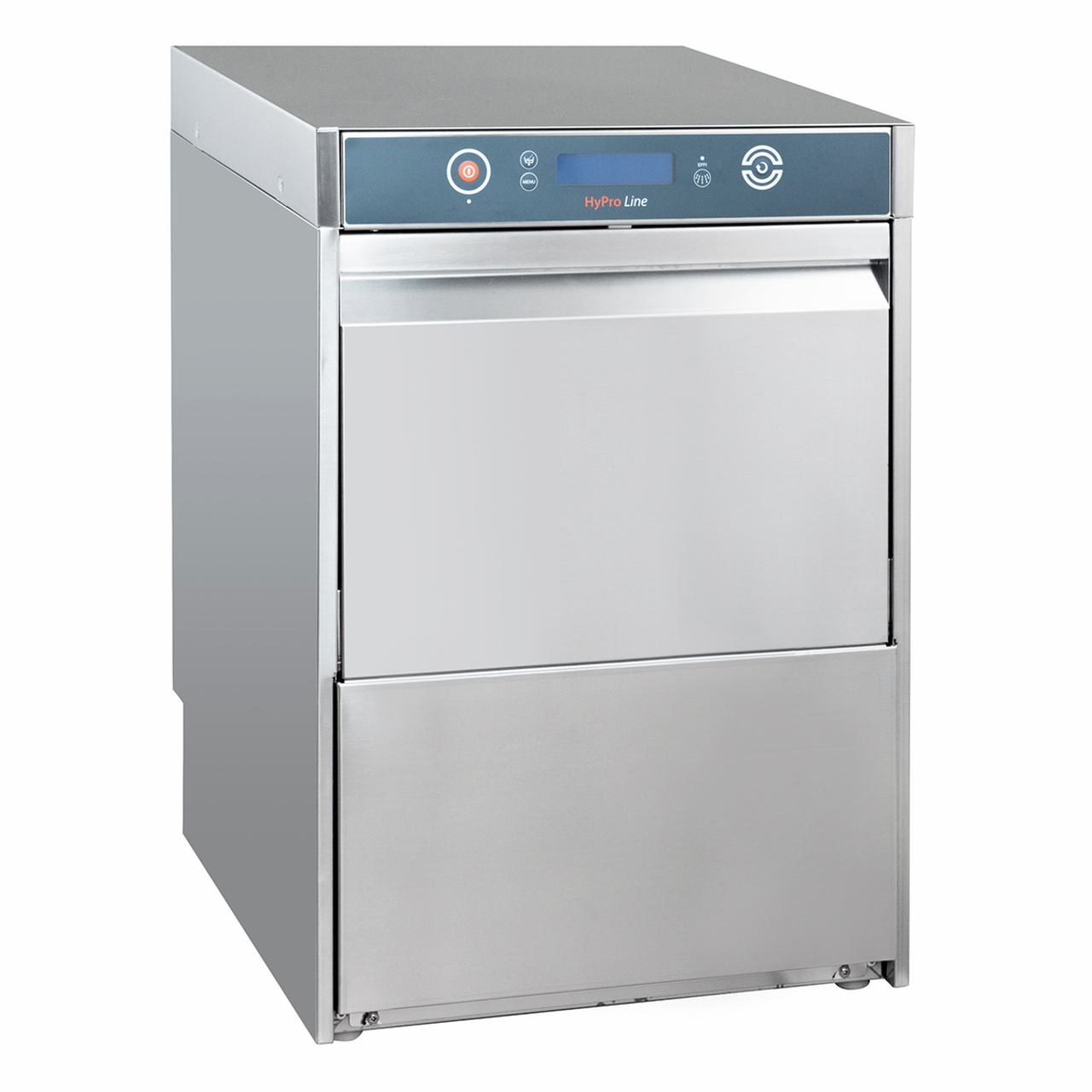 Gläserspülmaschine HYPRO Digital 40 SL 40x40 cm Korbmaß, mit Reiniger- & Klarspüldosierer, mit Ablaufpumpe & Drucksteigerungspumpe Made in Europe, 230 Volt